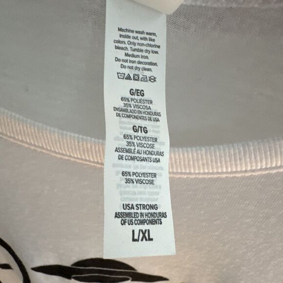 Bella + Canvas Space Cowboy Cropped White Tee L - Picture 4 of 8